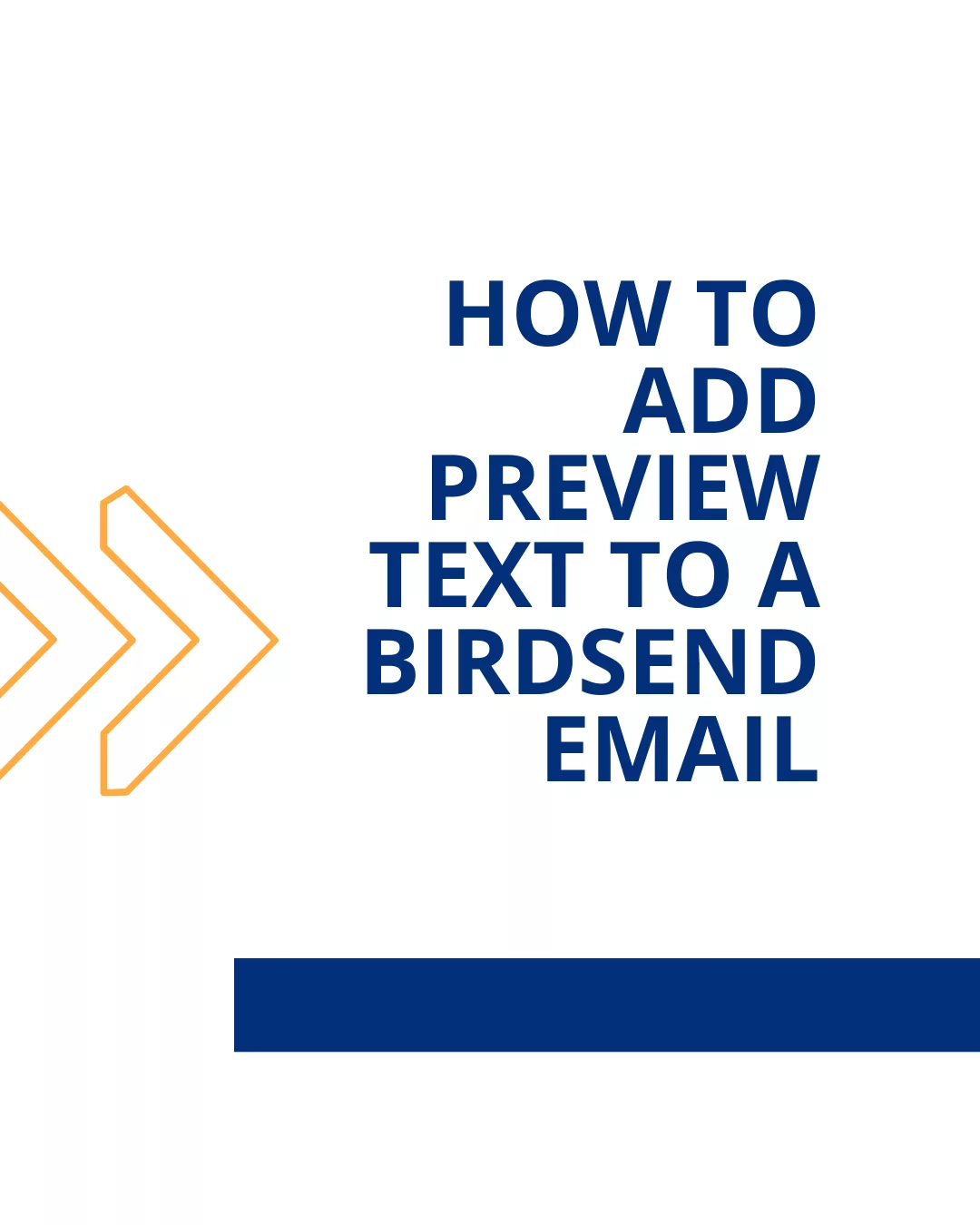 how to add preview text to a birdsend email