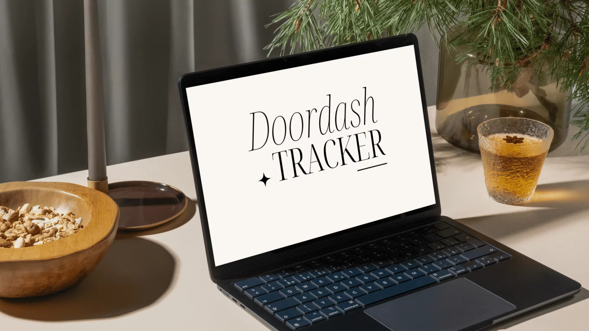 doordash tracker template mockup